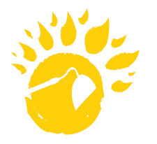 Une silhouette de pelle à gauche et huit rayons en forme de flamme ressemblant à des « pétales orange » ou des « tournesols mexicains », le tout sur fond de graphisme en forme de soleil jaune, figurent magnifiquement dans la conception de l'emballage de Tithonia - semences bio de Tourne-Sol.